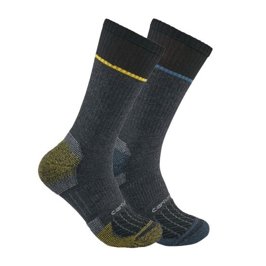 Carhartt Force Midweight Steel Toe Crew Sock - 2 Pack