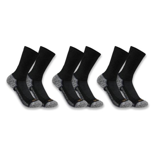 Carhartt FORCEÂ® Performance Work Crew Socks - 3 Pack