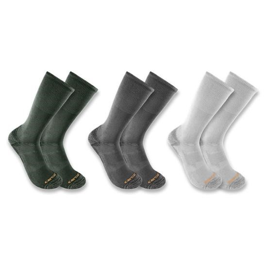 Carhartt Midweight Cotton-Tencelâ„¢ Comfort Crew Sock - 3 Pack
