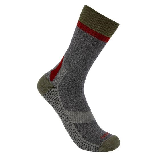 Carhartt Force Grid Midweight Synthetic-Merino Wool Blend Crew Sock - 1 Pack