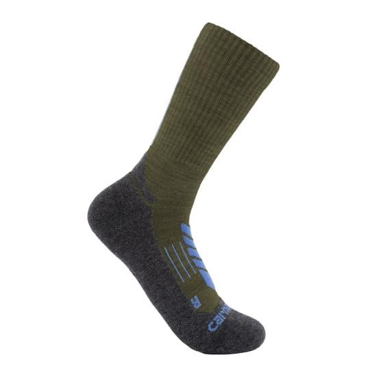 Carhartt Midweight Synthetic-Merino Wool Blend Trail Crew Sock