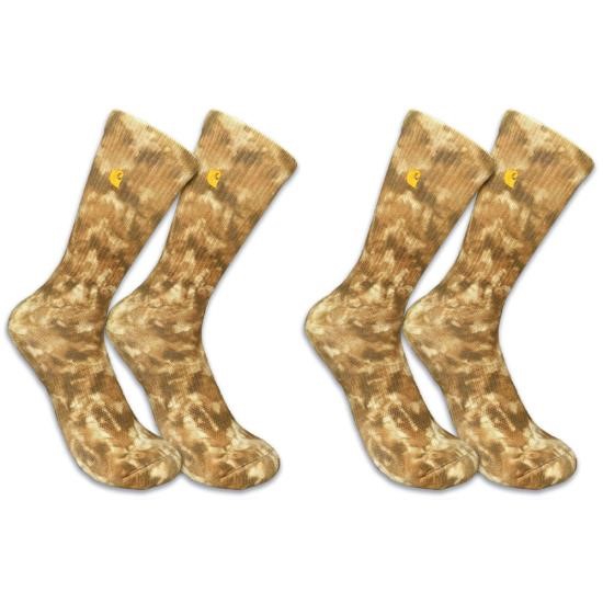 Carhartt Midweight Tie-Dye Crew Sock - 2 Pack