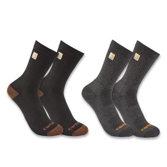 Carhartt Midweight Logo Crew Sock - 2 Pack