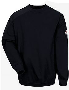 Bulwark FR Pullover Crewneck Sweatshirt - Navy