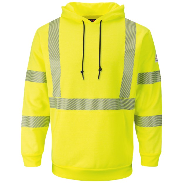 Bulwark FR Hi-Vis Class 3 Type R Pullover Hoodie - Hi-Vis Yellow