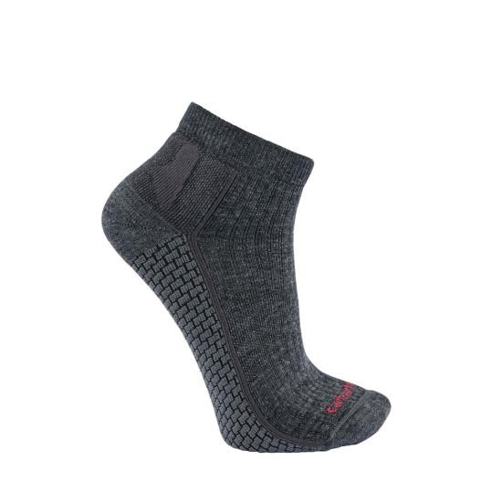 Carhartt Women's Force Grid Midweight Synthetic-Merino Wood Blend Quarter Sock