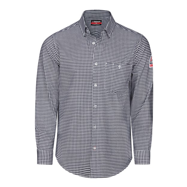 Bulwark FR Button Front Flex Knit Work Shirt
