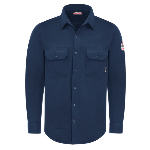 Bulwark FR Flex Knit Button Front L/S Work Shirt