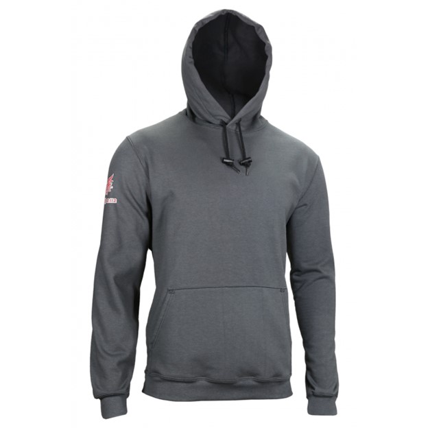 NSA FR TECGEN Heavyweight Pullover Hooded Sweatshirt - Charcoal Gray