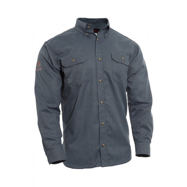 NSA DRIFIREÂ® FR TECGENÂ® Button Front Select Work Shirt - Medium Blue
