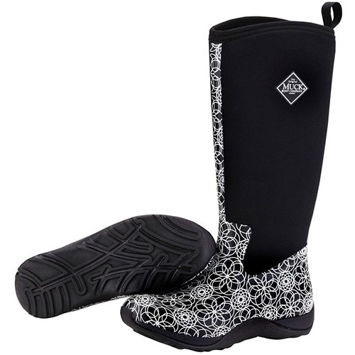 ***SALE ONLY ONE LEFT SIZE 11***Muck Women's Arctic Adventure Tall - Black/ Swirl